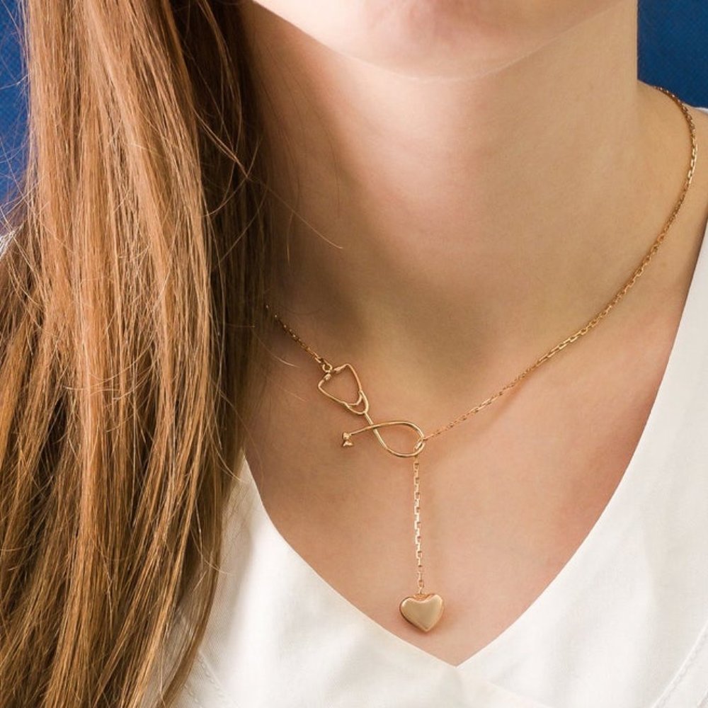 Lily Doe Nurses' Stethoscope/Heart Spirit Necklace